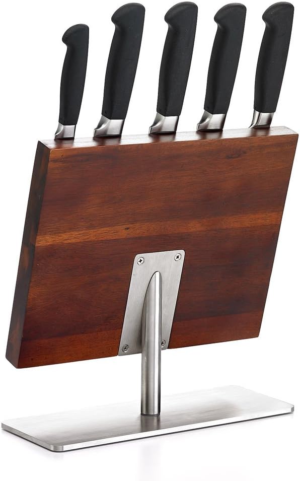 Mercer Culinary Genesis 6-Piece Magnetic Board Knife Set, 11 3/8 x 9, 11 1/2 inch high, Stainless Steel