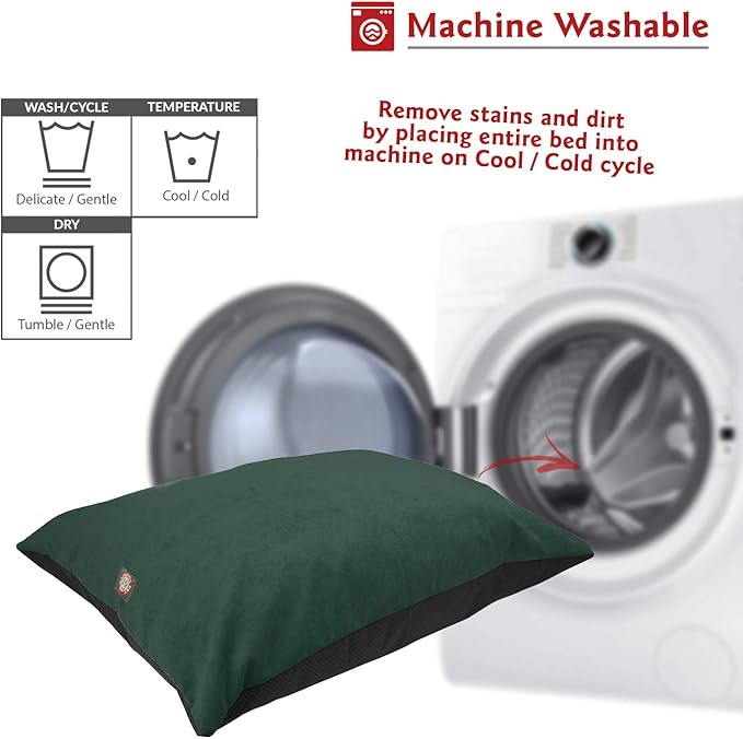 Majestic Pet Rectangle Medium Dog Bed Washable – Non Slip Comfy Pet Bed – Dog Crate Bed Super Value Pillow Dog Bed – Dog Kennel Bed for Sleeping - Dog Bed Medium Breed 35 x 28 Inch – Villa Marine
