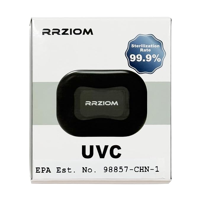 Toothbrush Sanitizer Case, RRZIOM Portable Toothbrush Covers Rechargeable, Rechargeable Toothbrush Cleaner Holder Case for Travel Home, Detachable Toothbrush Cover Cap for All Toothbrushes (Black)