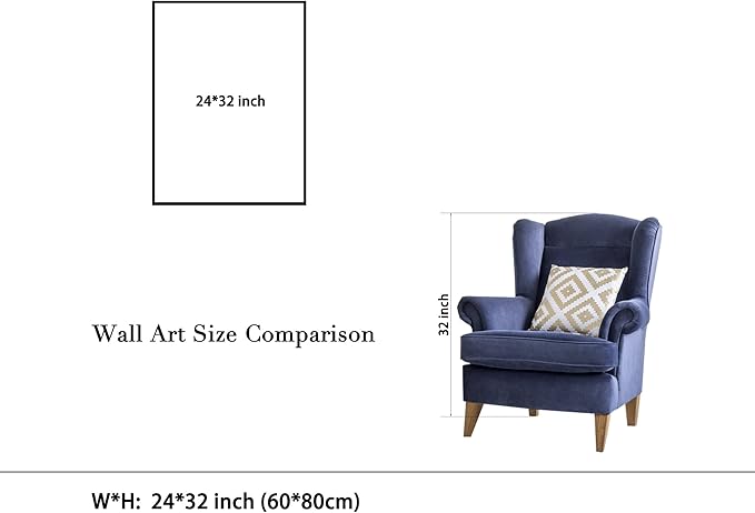 Wieco Art Canvas Prints Large Delicate Tension #85, 1923 by Wassily Kandinsky Abstract Classic Art Reproductions Canvas Wall Art for Home Decor Living Room and Wall Decorations