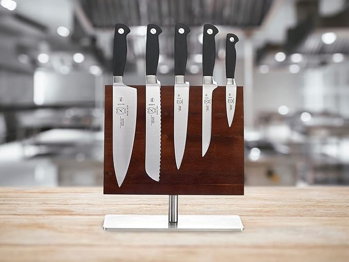 Mercer Culinary Genesis 6-Piece Magnetic Board Knife Set, 11 3/8 x 9, 11 1/2 inch high, Stainless Steel