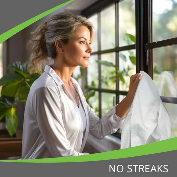 Microfiber Magic Streak Free Cleaning Cloth 3 Pack Clean Any Surface with Just Water Eco Friendly Environmentally Safe Perfect for Window, Mirror, Kitchen, Counters, Appliances, Car, Cycle, TV Screen