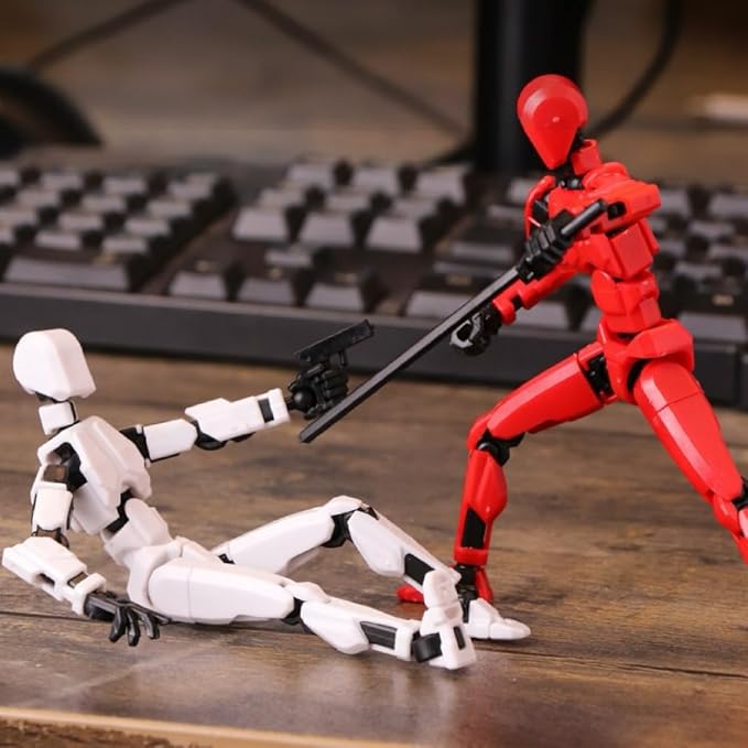 (Assembly Completed) 10 Packs Titan13 Action Figure Set, Dummy 13 3d Printed ActionFigure Toy Gifts for Kids, Robot 13 Action Figure Full Body Mechanical Doll Christmas Birthday Gift for Boys Girls