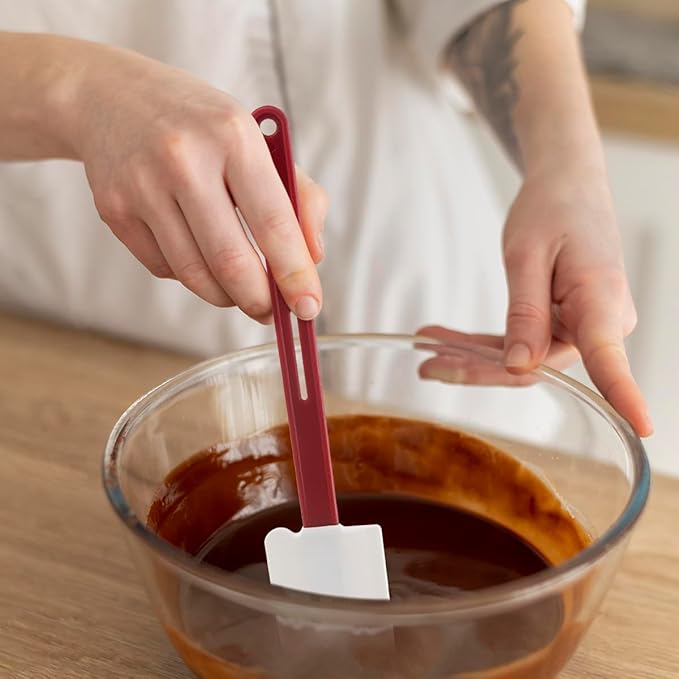 Silicone Baking Spatula Pack of 3, Silicone Rubber Spatulas 14-Inch, Rubber Spatulas for Baking, Cooking & Butter Scraping, Nostick & Heat Resistant