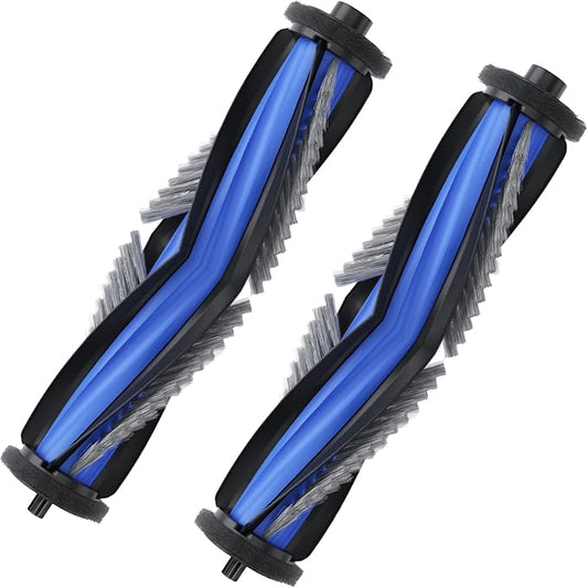 2 Pack Main Brush Replacement Parts Compatible with Ecovacs Deebot X11 Omni-Cyclone, X9, X9 Pro Omni, T50 Max Robot Vacuum Cleaner, Anti-Tangle Roller Brush, Multi-Surface Rubber Brush Accessories
