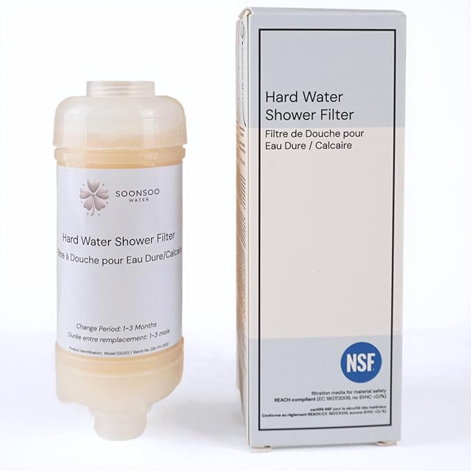 Hard Water NSF Shower Filter - Reduce Limescale & Impurities
