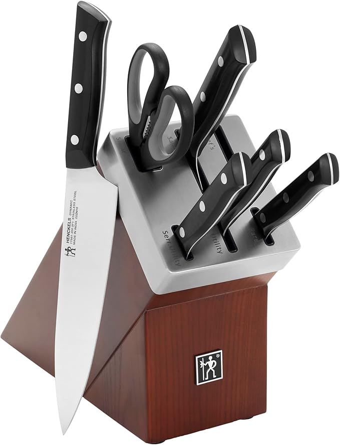 HENCKELS Dynamic Razor-Sharp 7-Piece Knife Set, Chef Knife, Bread Knife, German Engineered Informed by 100+ Years of Mastery