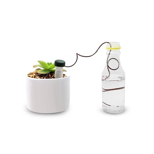 (10-Pack) Automatic Plant Watering System Devices, Slow Release Ceramic Material Feeder for Vacation Plant Self Watering Kit for Outdoor & Indoor Use