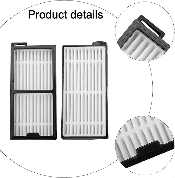 7PCS Vacuum Cleaner Accessories For Cecotec For Conga 5090 5490 5690 6090 6490 7090, Side Brush, Main Roller Brush, Dust Removal Filter, Robot Vacuum Spare Parts