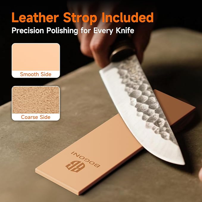 Knife Sharpener, Rolling Knife Sharpener with Diamond and Ceramic Discs, 15° and 20° Magnetic Angle, Roller Knife Sharpening for Kitchen and Pocket Knives, Razor-Sharp Knife Sharpening Kit, Ideal Gift