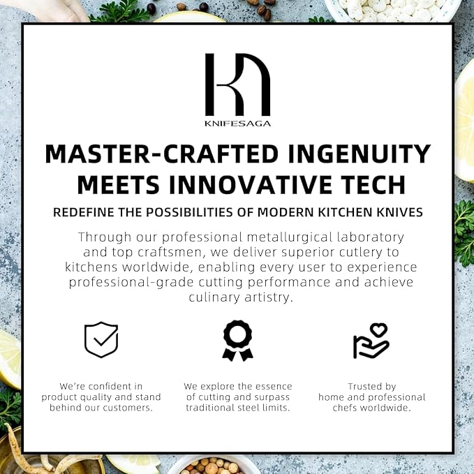 Knife Set, 15 Pcs Kitchen Knife Block Set, Enduring Razor-Sharp Japanese High Carbon Stainless Steel Chef Knife Set with Block and Sharpener, Premium Black Knives Set for Kitchen