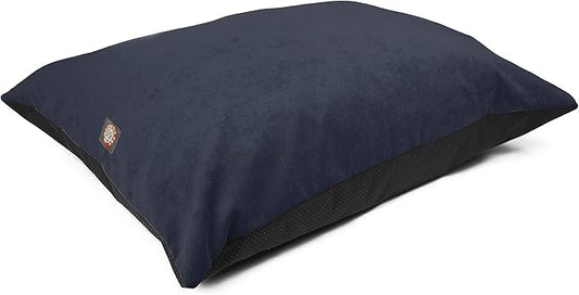 Majestic Pet Rectangle Medium Dog Bed Washable – Non Slip Comfy Pet Bed – Dog Crate Bed Super Value Pillow Dog Bed – Dog Kennel Bed for Sleeping - Dog Bed Medium Breed 35 x 28 Inch – Villa Navy
