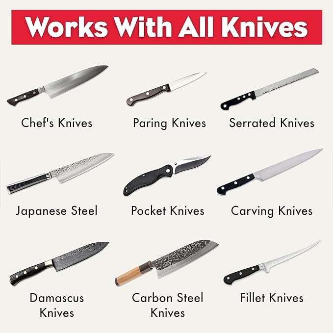 Brod & Taylor VG2 Professional Knife Sharpener | 3-Action Tungsten Carbide (Stainless Steel)