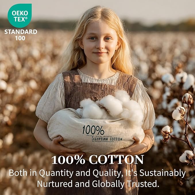 Bedlifes Deep Pocket Sheets 18-24 Inch, California King Size Egyptian Cotton 1000 Thread Count, 4-Piece - Fits Extra Thick Mattresses, Cooling & Breathable (Sage Green)