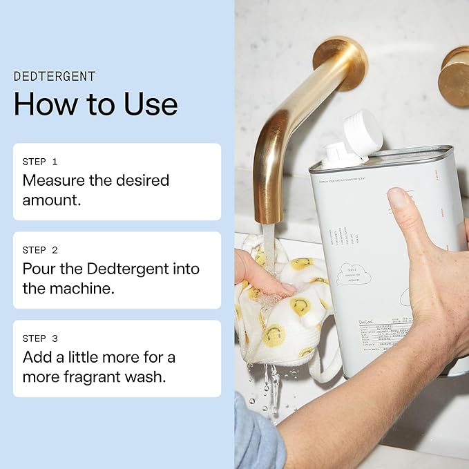 DedCool Liquid Laundry Dedtergent | 05 Spring | Luxurious Fresh Floral Fragrance Detergent | Removes Stains | Infused with Natural Essential Oils | Non-Toxic | 60 Washes | 32 fl oz