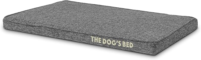The Dog’s Bed Orthopedic Memory Foam Dog Bed, Small Grey Poly-Linen Pain Relief for Arthritis, Hip & Elbow Dysplasia, Post Surgery, Supportive, Calming, Waterproof Washable Covers