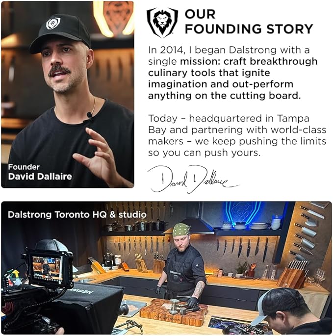 Dalstrong 24 Piece Block Knife Set - Vanquish Series - Stainless Steel Knife Set with Block & Kitchen Scissors - Forged High Carbon German Steel - Premium POM Black Handles - NSF Certified