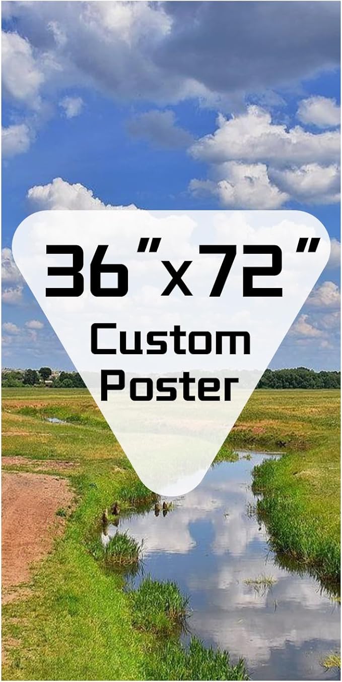 ZXDZSM Personalized Custom Canvas Poster(Unframe,36"X72"): Upload Your Image/Photo - Custom Personalized Photo to Poster Printing, Wall Art Prints ﻿