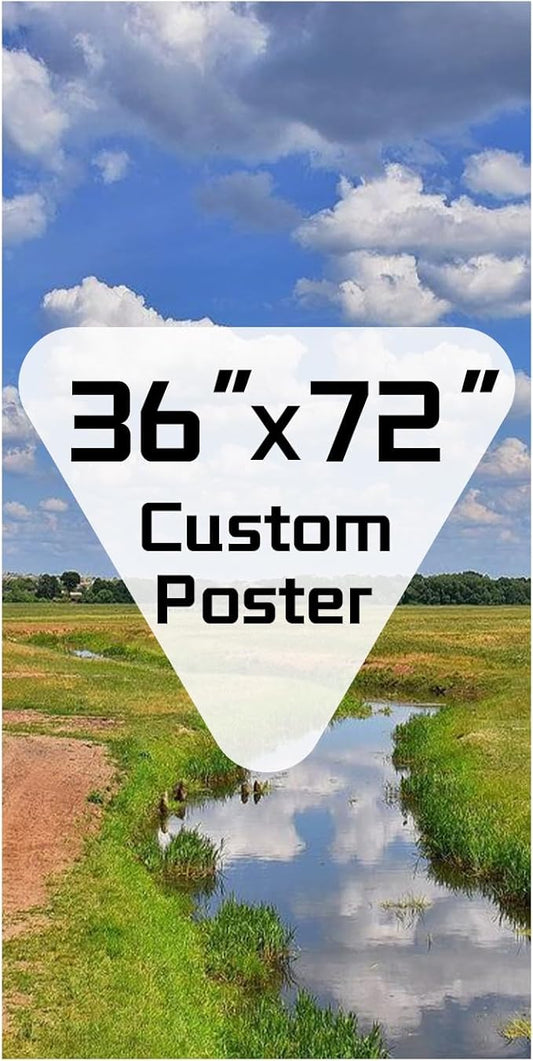 ZXDZSM Personalized Custom Canvas Poster(Unframe,36"X72"): Upload Your Image/Photo - Custom Personalized Photo to Poster Printing, Wall Art Prints ﻿