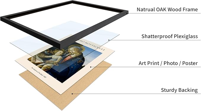 Poster Master Sandro Botticelli Poster - Portrait of A Young Man Print - Italian Art - Renaissance Art - Man in Beretta Hat Art - Portrait Art - Classic Living Room Decor, 8x10 Black Framed