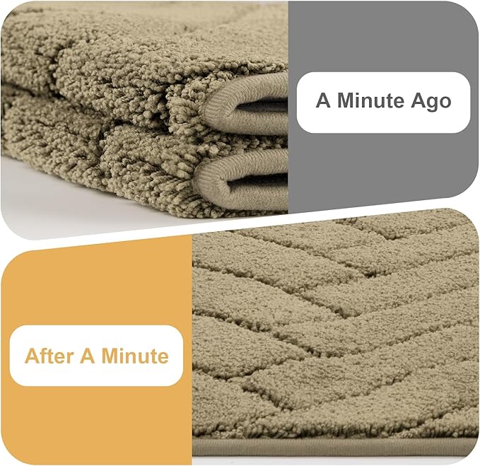 Tindbea Dog Mat for Muddy Paws,Absorbs Moisture Dirt Non-Slip Washable Mud Mat for Dogs,Soft Rubber Backing Front Inside Pet Rug for Entryway, Mud Dog Paws, Patio(20"x31.5",Light Taupe)