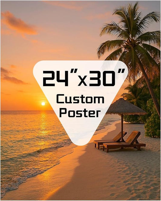 ZXDZSM Personalized Custom Canvas Poster(Unframe,24"X30"): Upload Your Image/Photo - Custom Personalized Photo to Poster Printing, Wall Art Prints ﻿