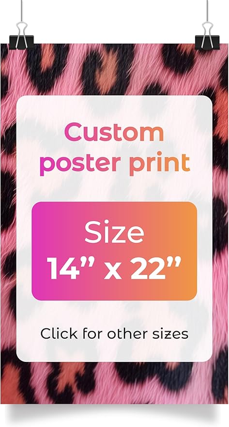 Create Custom Posters - Upload Your Photo for Personalized Wall Art, Stylish Photo Prints for Memorable Spaces - Custom Print Photos Posters 14 x 22 inches