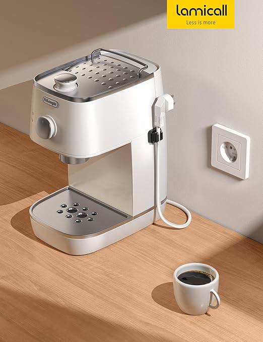 5Pack Cable Spring Holder Clips, Cord Organizer for Desk - Lamicall Adjustable Cord Wire Holder Keeper, Phone Charger Organizer Clips, Wire Cable Management for Nightstand Wall Car Office Desktop