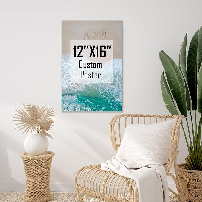 ZXDZSM Personalized Custom Canvas Prints(Unframe,12"X16"): Upload Your Image/Photo - Custom Personalized Photo to Poster Printing, Wall Art Prints ﻿