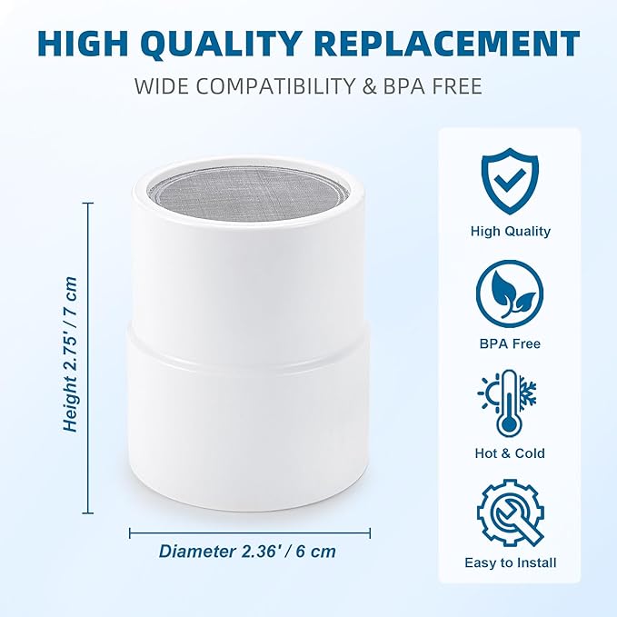 Shower Filter Replacement Cartridge for JOLIE Shower Head Filter - 10 Stage - 1 Pack