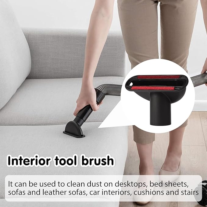 Vacuum Cleaner Brush Attachment Compatible With Eureka NEU181A NEU182A NEU182B NEU181D NEU280 NEU202 NEU10AE5 NEU10AE4 Upholstery tool,Dusting brush,Crevice tool,Horsehair brush Replacement Parts