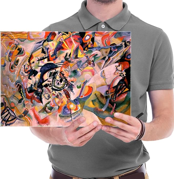 Wieco Art Canvas Prints Composition VII, 1913 by Wassily Kandinsky Classic Art Reproductions Canvas Wall Art for Home Decoration