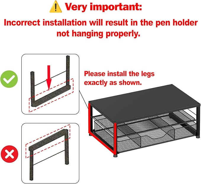 Desk Organizers and Accessories, 2-Tier Computer Monitor Stand Riser with Drawer and 2 Pen Holders, Laptop Stand, Office Desk Accessories & Office Decor for Women, Purple