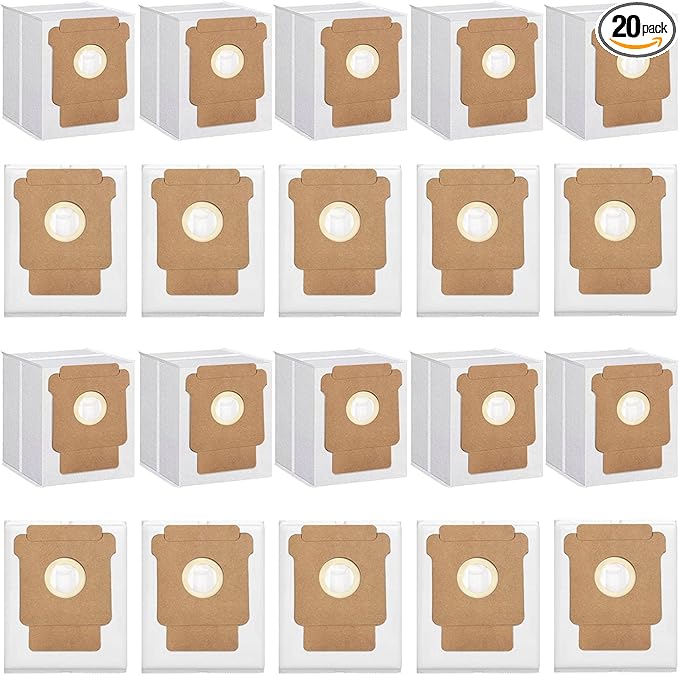 20 Pack Q0520 Vacuum Bags for iRobot Roomba Vacuum 2 Q0520 Essential Robot Vacuum Cleaner,Roomba 105 Combo/Vac,Plus 405 404 505 Combo Max 705 Vac,Max 705 Combo Robot,Disposable Auto-Empty Dust Bin Bag
