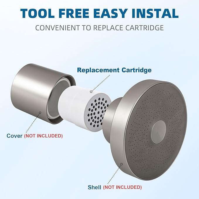 Shower Filter Replacement Cartridge for JOLIE Shower Head Filter - 10 Stage - 1 Pack