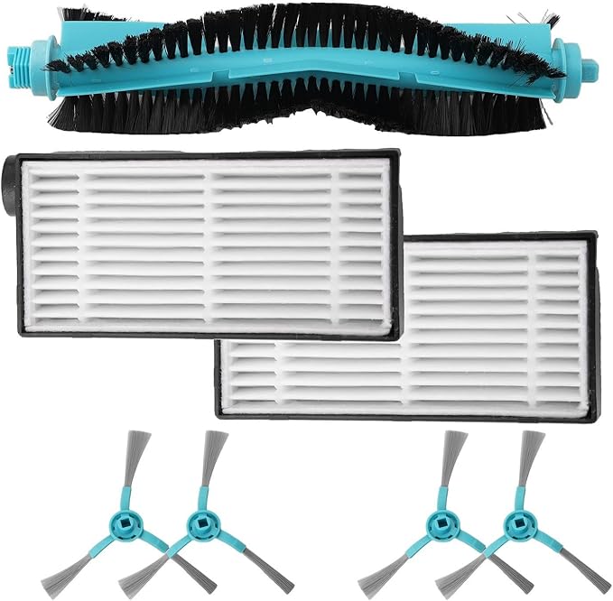 7PCS Vacuum Cleaner Accessories For Cecotec For Conga 5090 5490 5690 6090 6490 7090, Side Brush, Main Roller Brush, Dust Removal Filter, Robot Vacuum Spare Parts