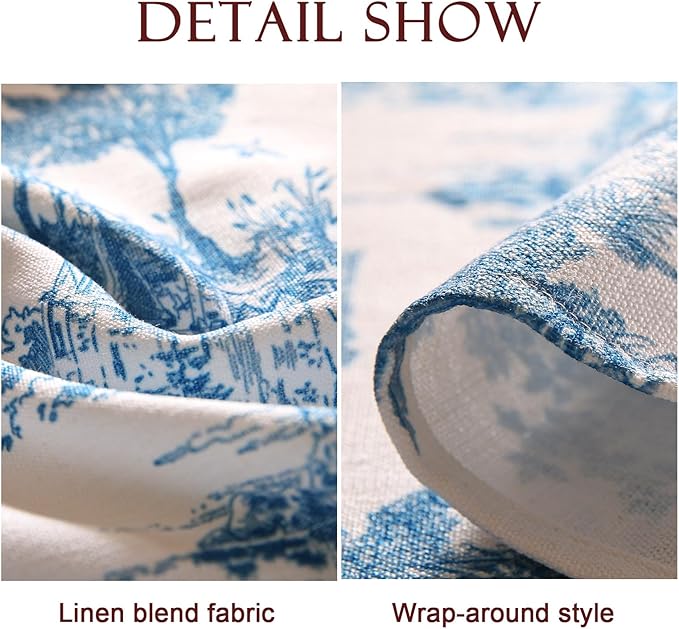 patdrea Designer Vintage Cyan Long Tablecloth for Rectangle Table,Linen Ancient Castle and Manor Pattern Tablecloths,Table Cover Decor for Kitchen Dining Christmas,Thanksgiving,63"x102"-Lucerne a