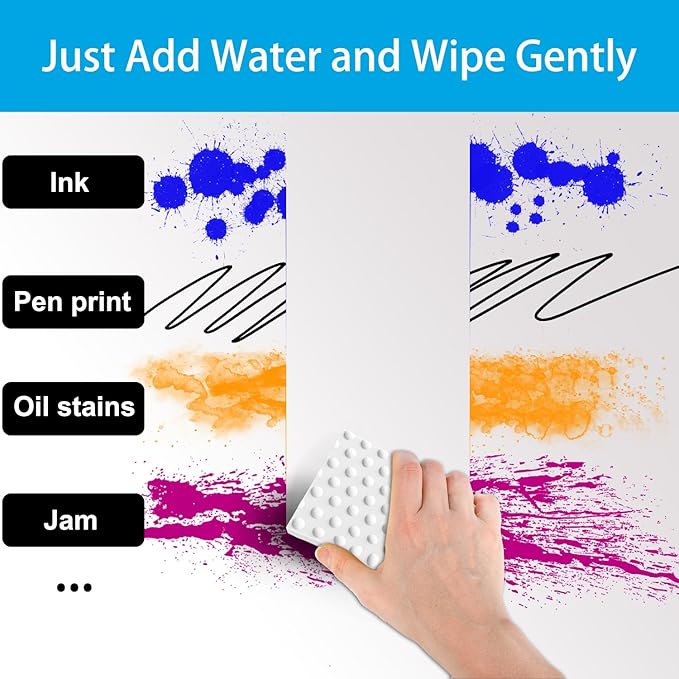 Magic Cleaning Erasers, Kitchen Sponge 10 Pack 2X Density Melamine Sponge Foam Pads, Multi-Functional Car Cleaning Supplies Cleaner for Kitchen, Bathroom, Shower, Window, Wall Cleaner