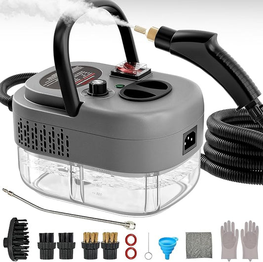 Steam Cleaner,15s Heat-Up,1.4L Tank,Steamer for Cleaning with 10 pcs Accessories,Multi-2500W High Temperature and Pressure handheld steamer,Steam Clea (4-【02】Gary)