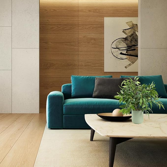 16" Artificial Willow Leaf Plant in Ribbed Ceramic Pot Lifelike Faux Potted Greenery for Indoor Home Office Table Shelf Living Room Bedroom Bathroom Decor