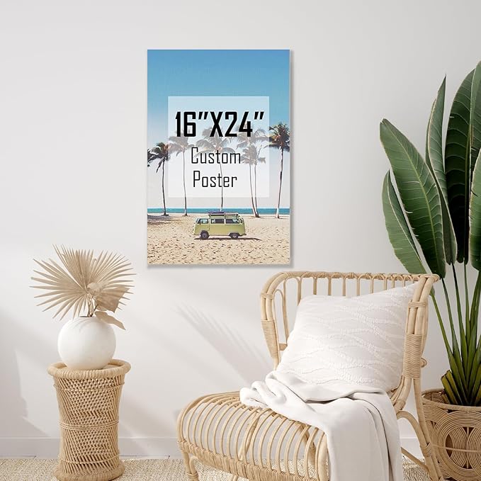ZXDZSM Personalized Custom Canvas Prints(Unframe,16"X24"): Upload Your Image/Photo - Custom Personalized Photo to Poster Printing, Wall Art Prints ﻿