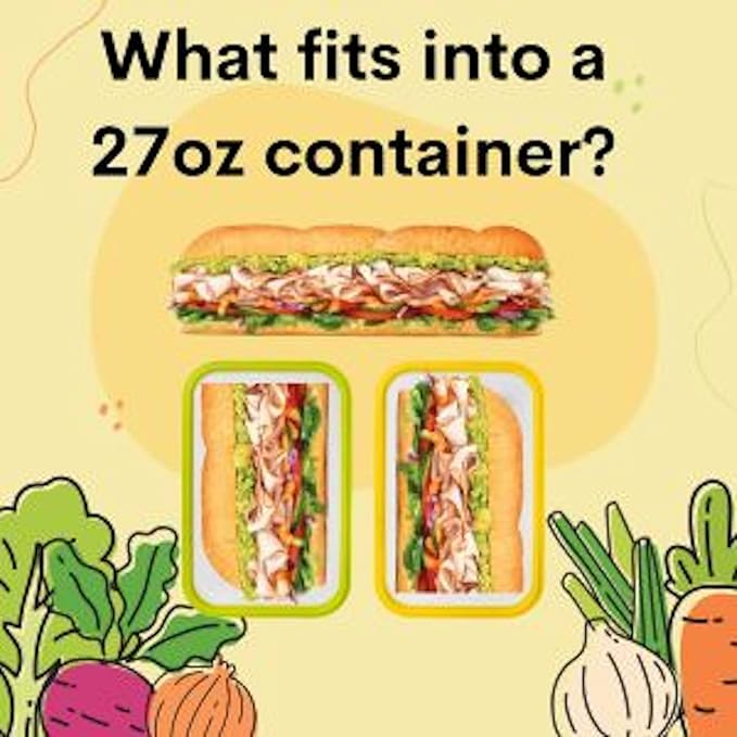 ECOBERI Collapsible Silicone Food Storage Containers, BPA Free, Microwave, Freezer and Dishwasher Safe, Lunch, Meal Prep, Travel, Space-Saving