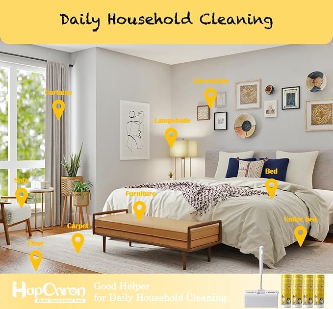 Large Surface Lint Roller Extra Sticky with Dust-Proof Cover 6.3'' Wider 240 Sheets/4 Refills, Pet Dog & Cat Hair Remover for Furniture Clothes Carpet Floor Car, A Great Sticky Tape Roller