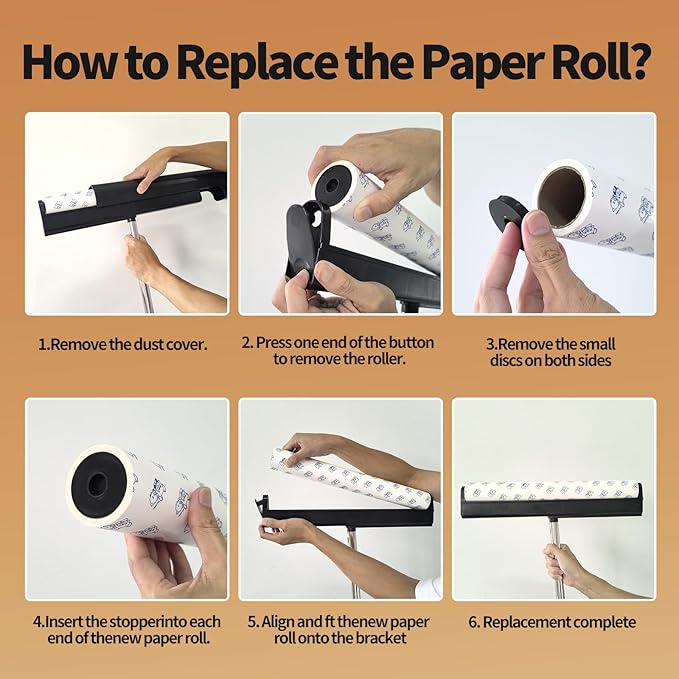 Large Lint Rollers for Carpet, 15.74 in Extra Sticky Rollers for Floor with 4 Extendable Handle, Long Handle Sticky Mop for Cleaning Carpet, Car, Clothes,Dog and Cat Pet Hair Remover with 360 Sheets