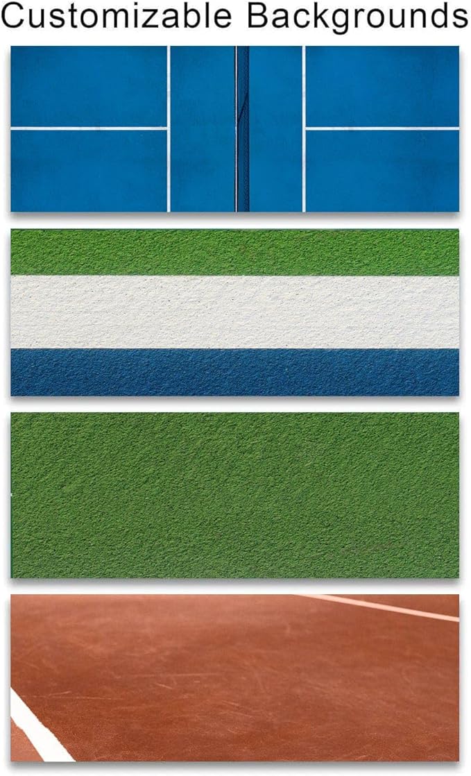 Personal-Prints PICKLEBALL Personalized Name Art Print | Customized Gift for the Pickleball Player, Duo or as a Trophy |Unique and Custom Photo Canvas Wall Art Décor (16"x32" Float Framed Canvas)