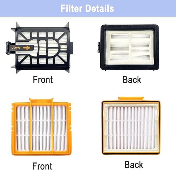 Accessories Kit for Shark AI AV2501S AV2501AE RV2502AE RV2610WA RV2610WD Vacuum Cleaner,1 Main Brush,3 Filters,6 Side Brushe,1 Roller Brush Cover,1 Pre Filter,1 Filter&1 Pre-Motor Foam&Felt Filter