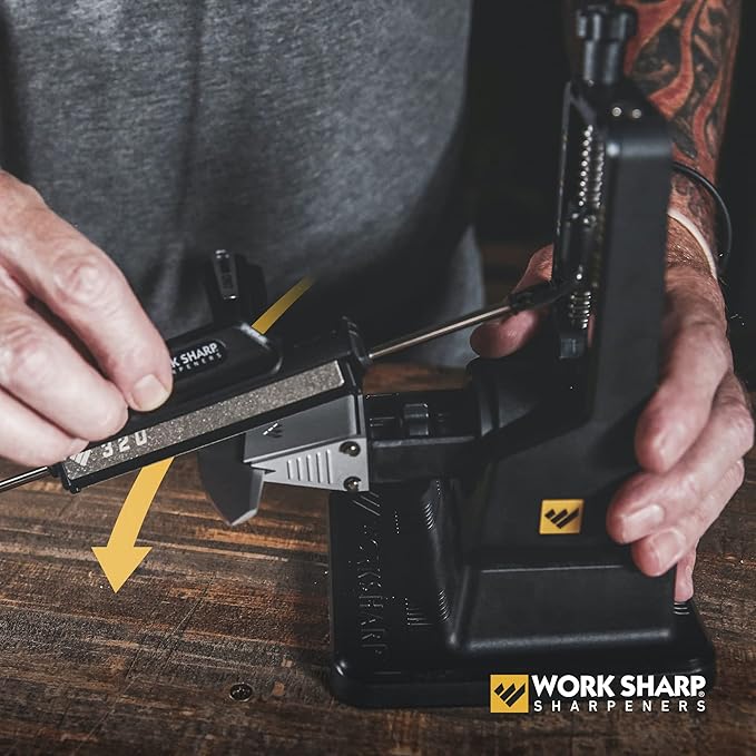 Work Sharp Precision Adjust Elite Set Knife Sharpener value combo bundle with the Guided Field Knife Sharpener