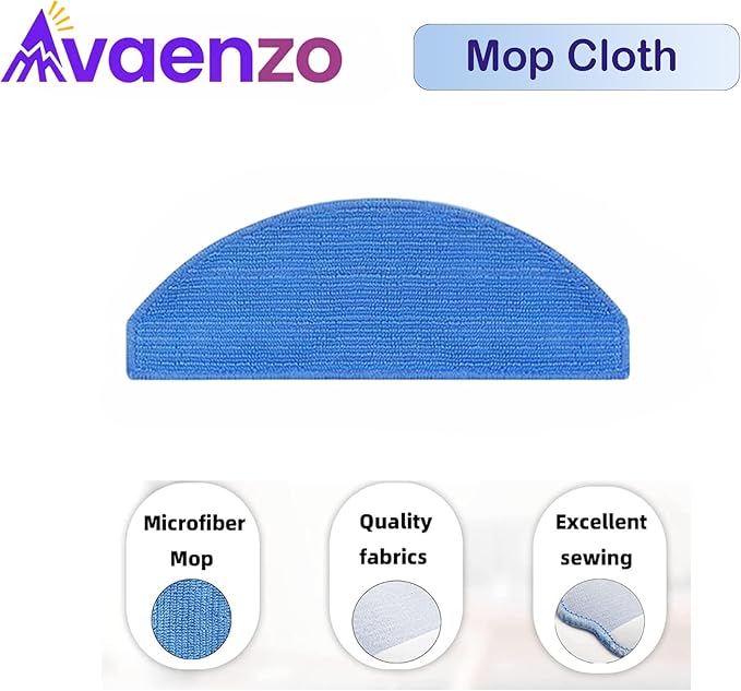 Replacement Parts Compatible with Tikom G8000 MAX Tikom L8000 Pro (2025 Year Versions) Robot Vacuum Cleaner Spare Parts Accessories, 1 Main Roller Brush, 4 Side Brushes, 4 Hepa Filters, 3 Mop Pads