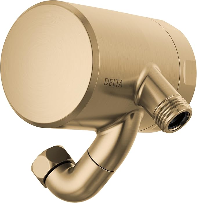 Delta Faucet Clarifi Premium Shower Filter Attachment with Filter, Hard Water Shower Filter, Shower Head Filter, Champagne Bronze 5SF100-CZ