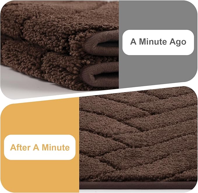 Tindbea Dog Mat for Muddy Paws,Absorbs Moisture Dirt Non-Slip Washable Mud Mat for Dogs,Soft Rubber Backing Front Inside Pet Rug for Entryway, Mud Dog Paws, Patio(24"x59",Coffee)